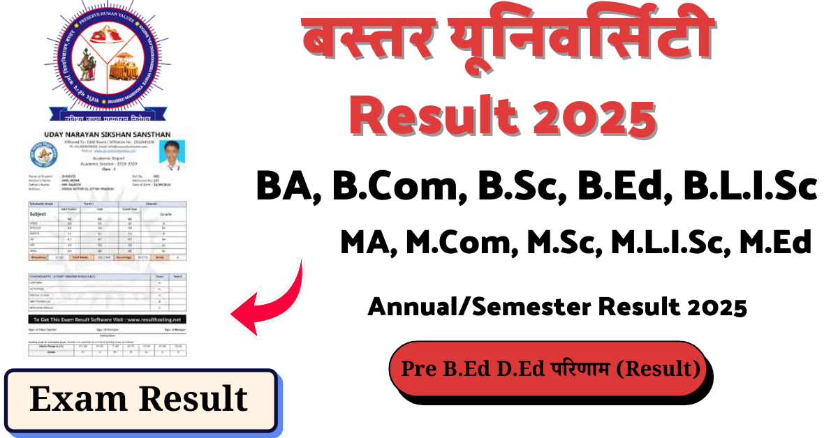 Bastar Universty Result 2025