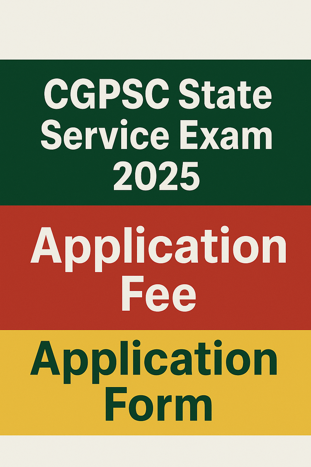 CGPSC PCS Notification 2025